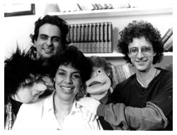 Cl�udio Chakmati, Mem�lia de Carvalho e Fernando Gomes no especial "Um banho de aventura" (primeira apari��o do J�lio na TV Cultura)